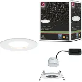 Paulmann 934.59, 1 ampuller, LED, 2700 K, 650 lm, IP44, Hvit