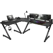 Huzaro Hero 7.0, Hjørne, Rektangulær form, Karbonfiber, Aluminium, Svart, Svart