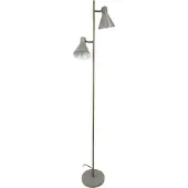 Dyberg Larsen gulvlampe Sleep, gråbrun, høyde 165 cm, stål