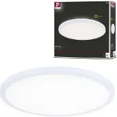 Paulmann LED-panel Atria Shine, Ø29 cm, hvit, IP44, 4000 K, på/av