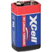 Xcell CR9V/P 9 V blokkbatteri Lithium 1200 9 V 1 stk