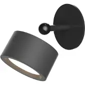 New Garden LED-vegglampe Roll 8, svart, svingbar