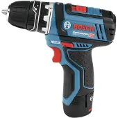 Bosch AKKUSKRUETRÆKKER GSR12V-15 - i L-BOXX med 2 x 2,0 Ah Li-ion-batterier, borepatronforsats GFA 12-B (1 600 A00 F5H)