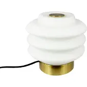 Dyberg Larsen Diva bordlampe, messingfarget, metall