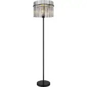Globo Gorley gulvlampe, høyde 152 cm, røykgrå, glass/metall