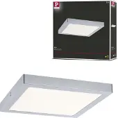 Paulmann Abia, firkant, Tak, Overflatemontert, Kromfarget, Plast, IP20