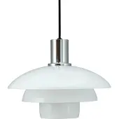 Dyberg Larsen Pendellampe Morph, opal, Ø 28 cm, glass