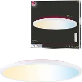 Paulmann LED-panel Atria Shine, Ø40 cm, RGBW, hvit, IP20, dimbar