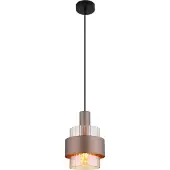 Globo Milley hengelampe, Ø 19 cm, bronsefarget, metall