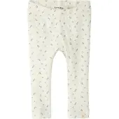 Lil´ Atelier Lil' Atelier Leggings - Rib - NmfGago - Coconut Melk/Small Flyt - - 56 - Leggings