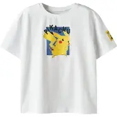 Name It Kids T-skjorte - NkmJeb Noos - Pokémon - Bright White - - 9-10 år (134-140) - T-skjorte