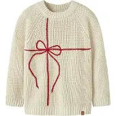Lil´ Atelier Lil' Atelier Genser - Strikk - NmnEmlen - Turtldove - - 6 år (116) - Genser