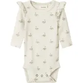 Lil´ Atelier Lil' Atelier Body I/e - Noos - Rib - NbfGavo - Pastel Pergament/ - - 62 - Langermet Body
