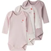 Name it Body I/e - Noos - 3-pack - Carinaria/Ballery - - 3 år (98) - Langermet Body