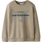 Name it Collegegenser - NkmByron - Vintage Khaki - - 13-14 år (158-164) - Collegegenser