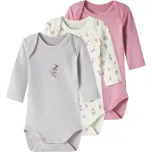 Name it Bodyer I/e - 3-pack - Noos - NbfBody - Jet Stream/med Li - - 3 år (98) - Langermet Body
