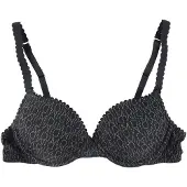 Dim BH m. Henger - Mikrofiber - Svart m. Logo - - 90B (FR) - BH