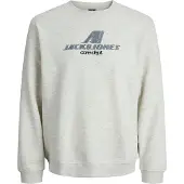 Jack & Jones Collegegenser - JcoTier - White Melange - - 8 år (128) - Collegegenser