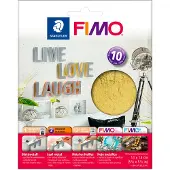 Fimo metallplater - Gull - 10 ark - - OneSize - Kreativt leker