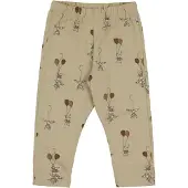 Joha Leggings - Ull - Beige m. Kaniner - - 100 - Leggings - Ull