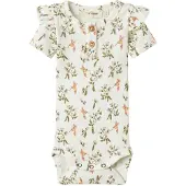 Lil´ Atelier Lil' Atelier Body k/e - NbfLavo - Coconut Melkesumring Bird - - 68 - Kortermet body