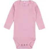 Name it Body I/e - Noos - Rib - NbfKab - Sweet Drømmer/Melange - - 2 år (92) - Langermet Body
