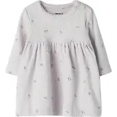 Name it Kjole - Hullmønster - NbfBerries - Lilac Marble - - 1 år (80) - Kjole