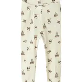 Lil´ Atelier Lil' Atelier Leggings - Rib - NbnGavo - Turteldue/leketøy - - 1 år (80) - Leggings
