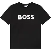 BOSS T-skjorte - Svart m. Hvit - - 5 år (110) - T-skjorte