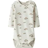 Name it Lil' Atelier Body I/e - Noos - NbnLayo - Coconut Melk/Rainbow - - 2 år (92) - Langermet Body