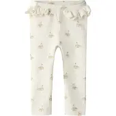 Lil´ Atelier Lil' Atelier Leggings - Noos - Rib - NbfGavo - Pastel Pergament/ - - 74 - Leggings