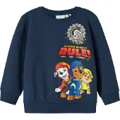 Name it Collegegenser - NmmSteffen - Paw Patrol - Insignier Blue - - 5 år (110) - Collegegenser