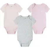 Nike Bodyer k/e - 3-pack - Birch Heather - - 6 md - Kortermet body