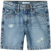 Name it Shorts - Noos - NkmSilas - Medium+ Blue Denim - - 13 år (158) - Shorts