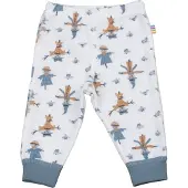 Joha Scarecrow Ull Bambus Leggings Off White/Blue (100 / 3-4 år)