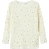 Name it Genser - Ull - Noos - NmfWang - Snow White/Small blomste - - 2 år (92) - Genser