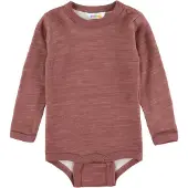 Joha Body I/e - Ull/Bambus - Mørk Rose - - 100 - Langermet Body