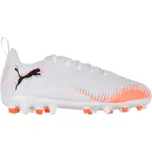 Puma Fotballsko - Fremtid 8 Play MG Jr - Hvit/Svart/Glowi - - 38,5 - Fotballsko