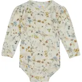 Joha Merinoull Body Flora Offwhite (100 / 3-4 år)