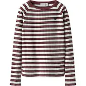 Name it Genser - Rib - NkfTala - Okseblodsrød - - 7-8 år (122-128) - Genser