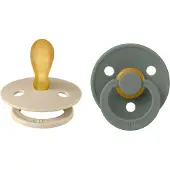 BIBS Smokk Colour 2 PACK Latex Symmetrical Vanilla/Pine (Strl.2: 6 mnd +)