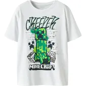 Name it T-skjorte - Noos - NkmDi - Minecraft - Bright White - - 11-12 år (146-152) - T-skjorte