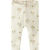 Lil´ Atelier Lil' Atelier Leggings - Blonder - NbfLayo - Coconut Melk/Flower - - 68 - Leggings