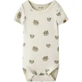 Lil´ Atelier Lil' Atelier Body k/e - NbmGayo - Coconut Melk/Frosk - - 56 - Kortermet body