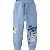 Name it Joggebukser - NmmJared - Bluey - Endeløs Sky/Melange - - 6 år (116) - Joggebukse