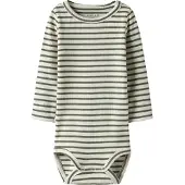 Name it Body I/e - Noos - Rib - NbnBani - Dusty Olive - - 2 år (92) - Langermet Body
