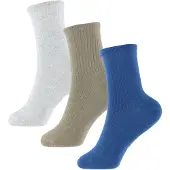 Name it Sokker - 3-pack - NkmBruno - Delft/Vintage Khaki/Grey M - - 31/33 - Sokker