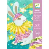 Djeco Kreativt leker - Palleten Bilder - Dyrenes karneval - - OneSize - Kreativt leker