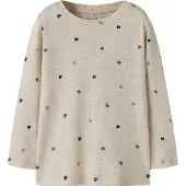 Name it Genser - Rib - Noos - NmfNutti - Peyote Melange m. Hjert - - 2 år (92) - Genser