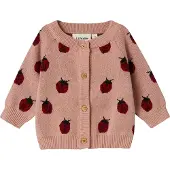Lil´ Atelier Lil' Atelier Cardigan - Strikk - NbfLulio - Misty Rose - - 74 - Cardigan